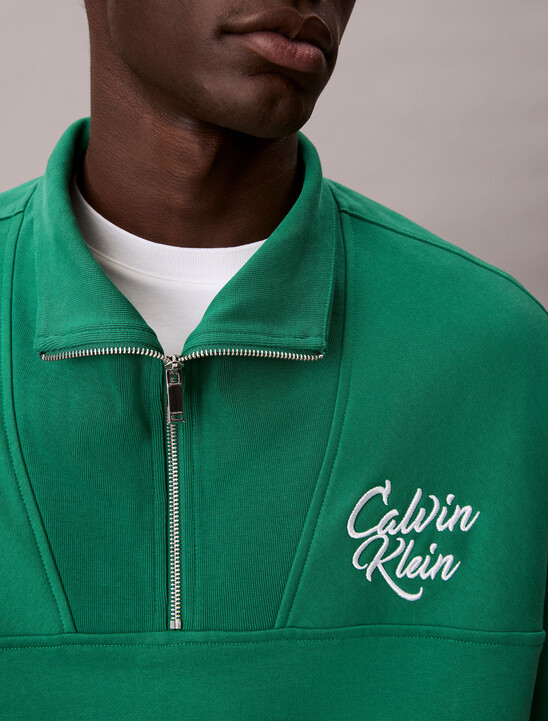 Premium Fleece Relaxed Quarter Zip Sweatshirt