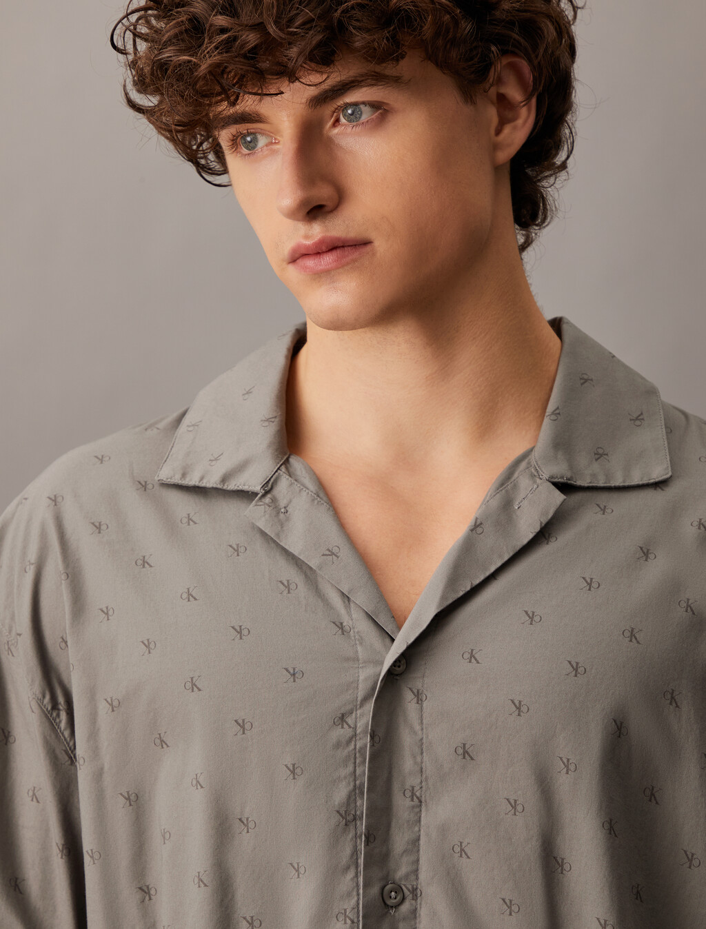Classic Comfort Button Down Shirt, 17496 DIAMOND LOGO+BRUSHED NICKEL, hi-res