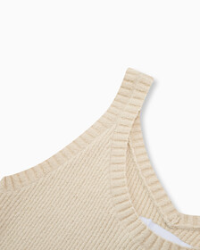 Feminine 2 In 1 Knit Dress, Eggshell, hi-res