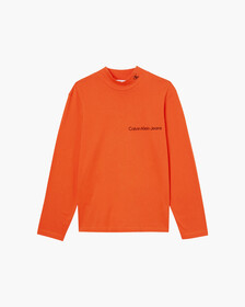 Relaxed Long Sleeve T-Shirt, Coral Orange, hi-res