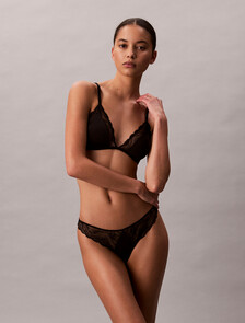 Triangle Bra - Sensual Stretch Lace, Black, hi-res
