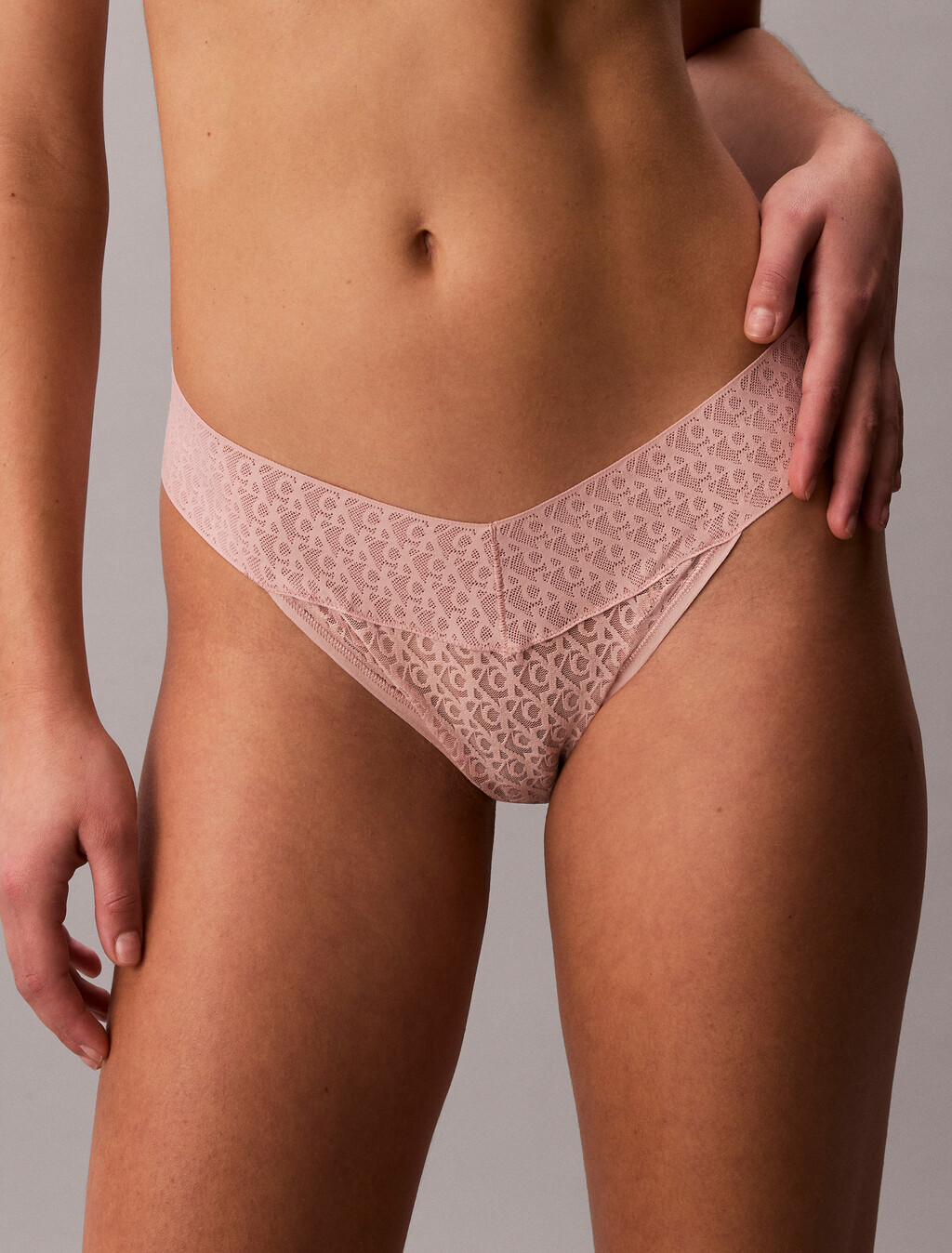 Low Rise Bikini Briefs - Icon Logo Lace, Subdued, hi-res