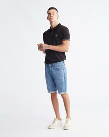 Logo Cuff Polo, Ck Black, hi-res