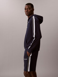 Cotton Blend French Terry Zip Hoodie, Shoreline, hi-res