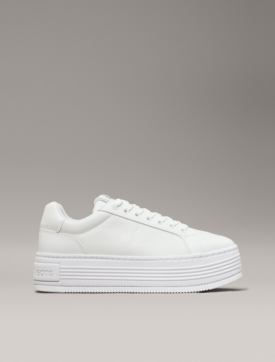 Leather Platform Trainers