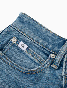 Reconsidered Front Split Maxi Denim Skirt, Med Blue F Split Cross Wb Rwh, hi-res