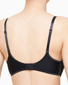 CK Black Structure Push Up Plunge Bra, Black, hi-res
