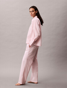 Cotton Poplin Logo Waistband Pant, Potpourri, hi-res