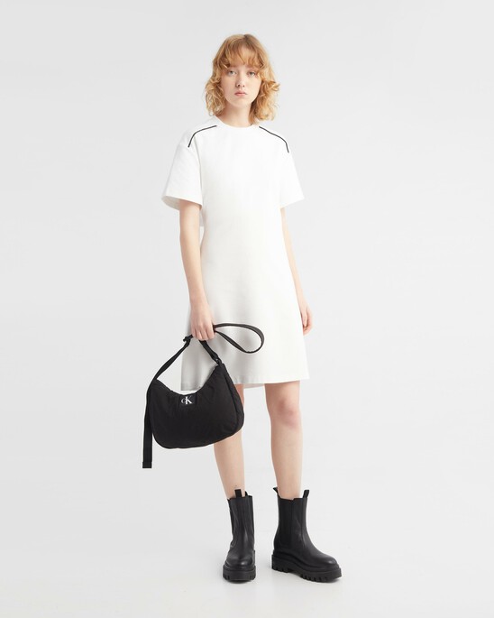 Feminine Cut-Out Back T-Shirt Dress
