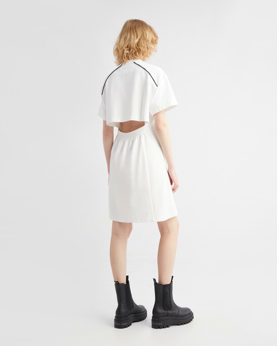 Feminine Cut-Out Back T-Shirt Dress