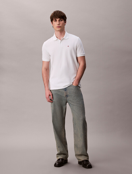 Monogram Cotton Pique Polo