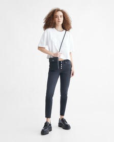 Ultimate Stretch Skinny Cropped Jeans, Washed Black Shanks Rwh, hi-res