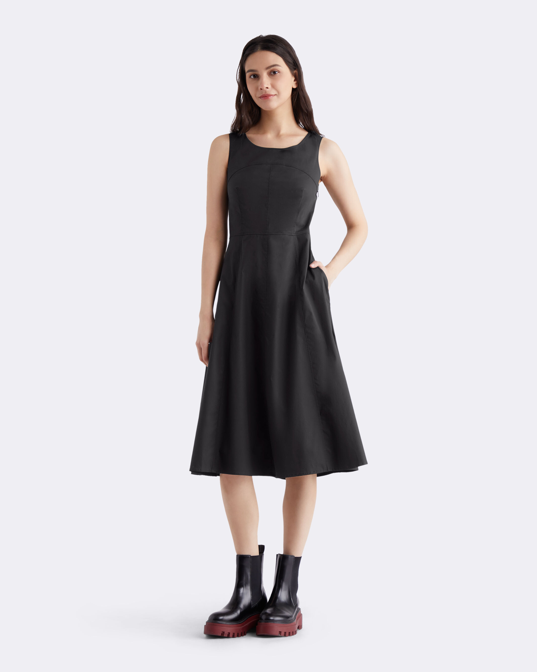 Calvin klein black maxi dress discount
