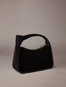 Knotted Mini Size Bag, Black, hi-res