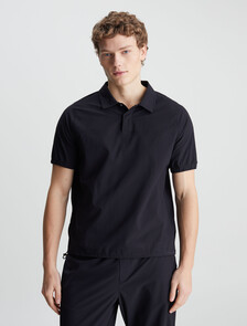 Seersucker Sport Polo, BLACK BEAUTY, hi-res