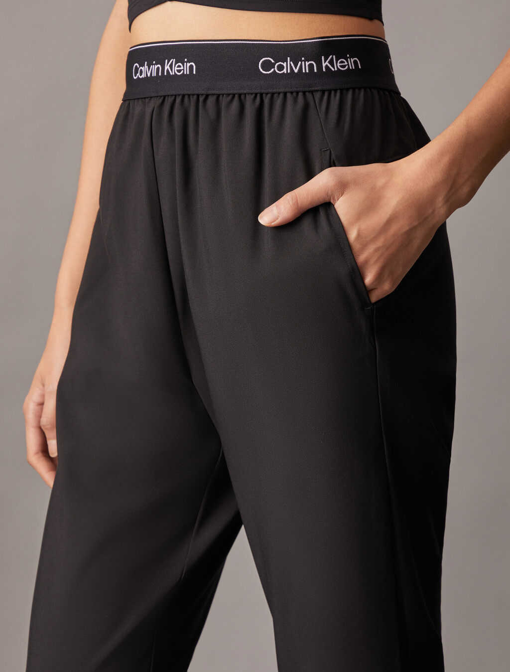 Modern Sport High Rise Tapered Pants, Black Beauty, hi-res