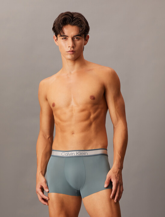 Tonal Logo Microfiber Low Rise Trunks