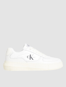 Leather Trainers, Bright White/Creamy White, hi-res