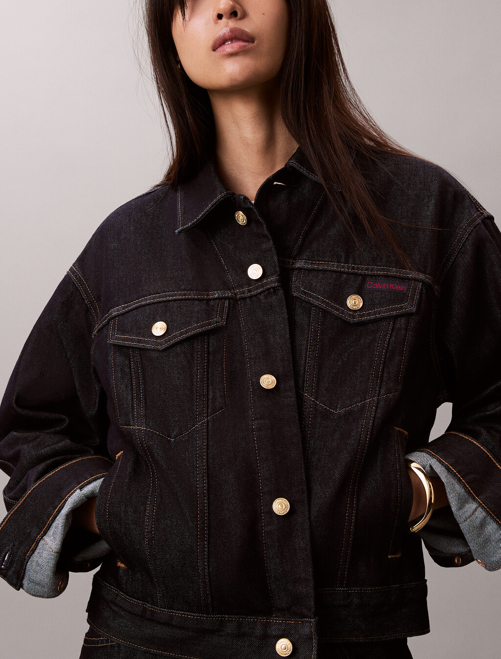 Lunar New Year Denim Trucker, LUNAR RINSE, hi-res