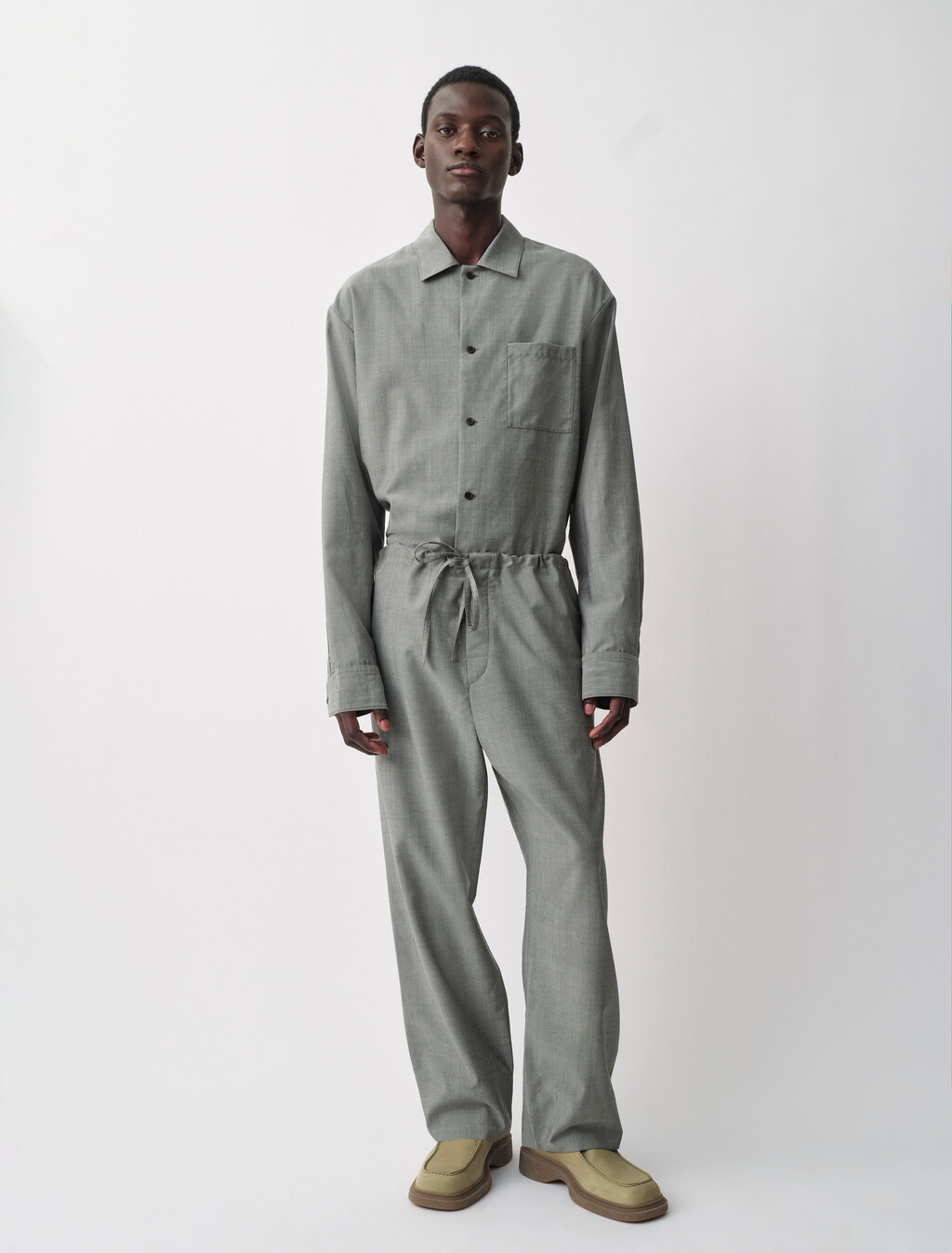 Atlas Woven Shirt, Grey Stone, hi-res