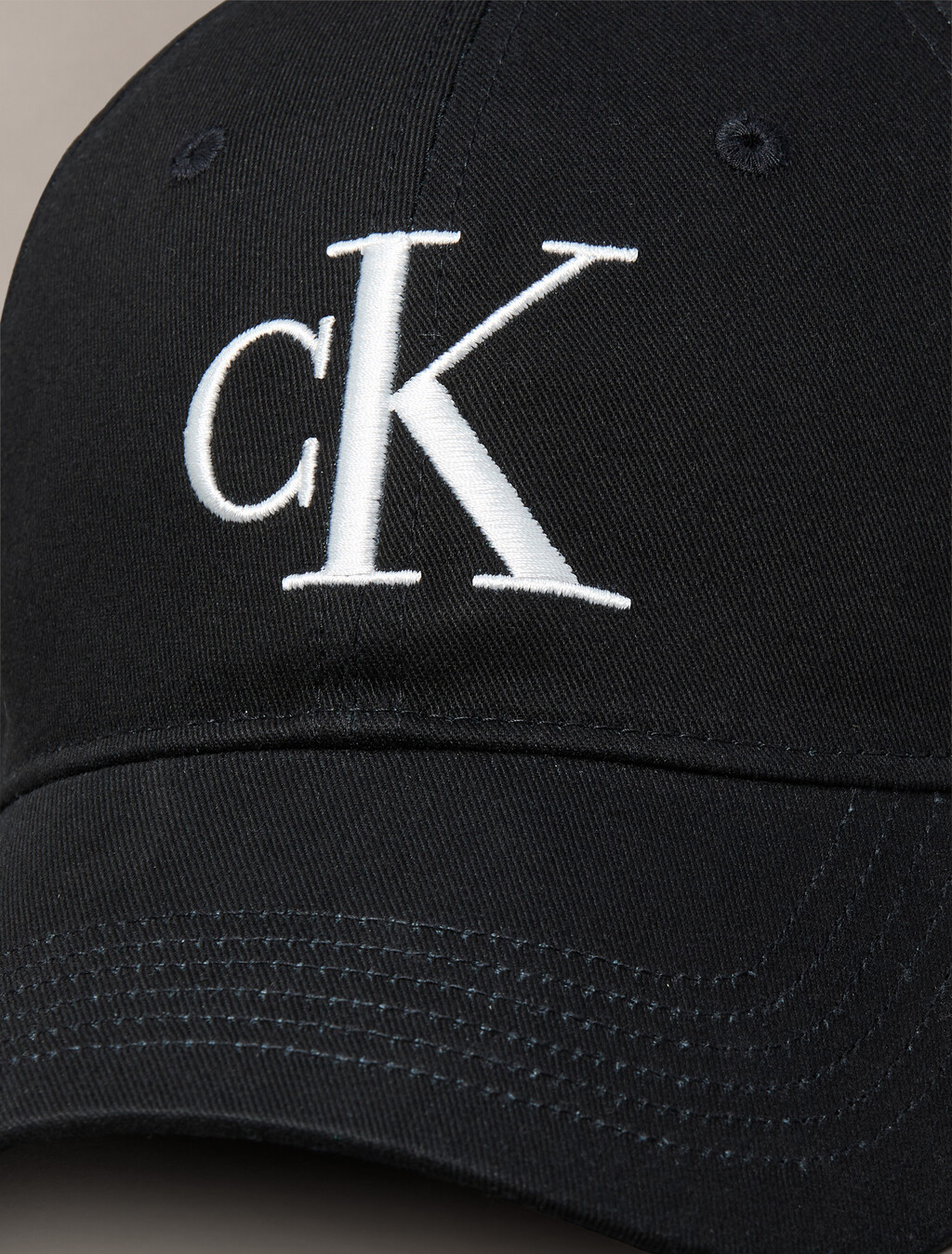 Monogram Embroidery Baseball Cap, Black, hi-res