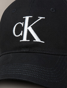 Monogram Embroidery Baseball Cap, Black, hi-res