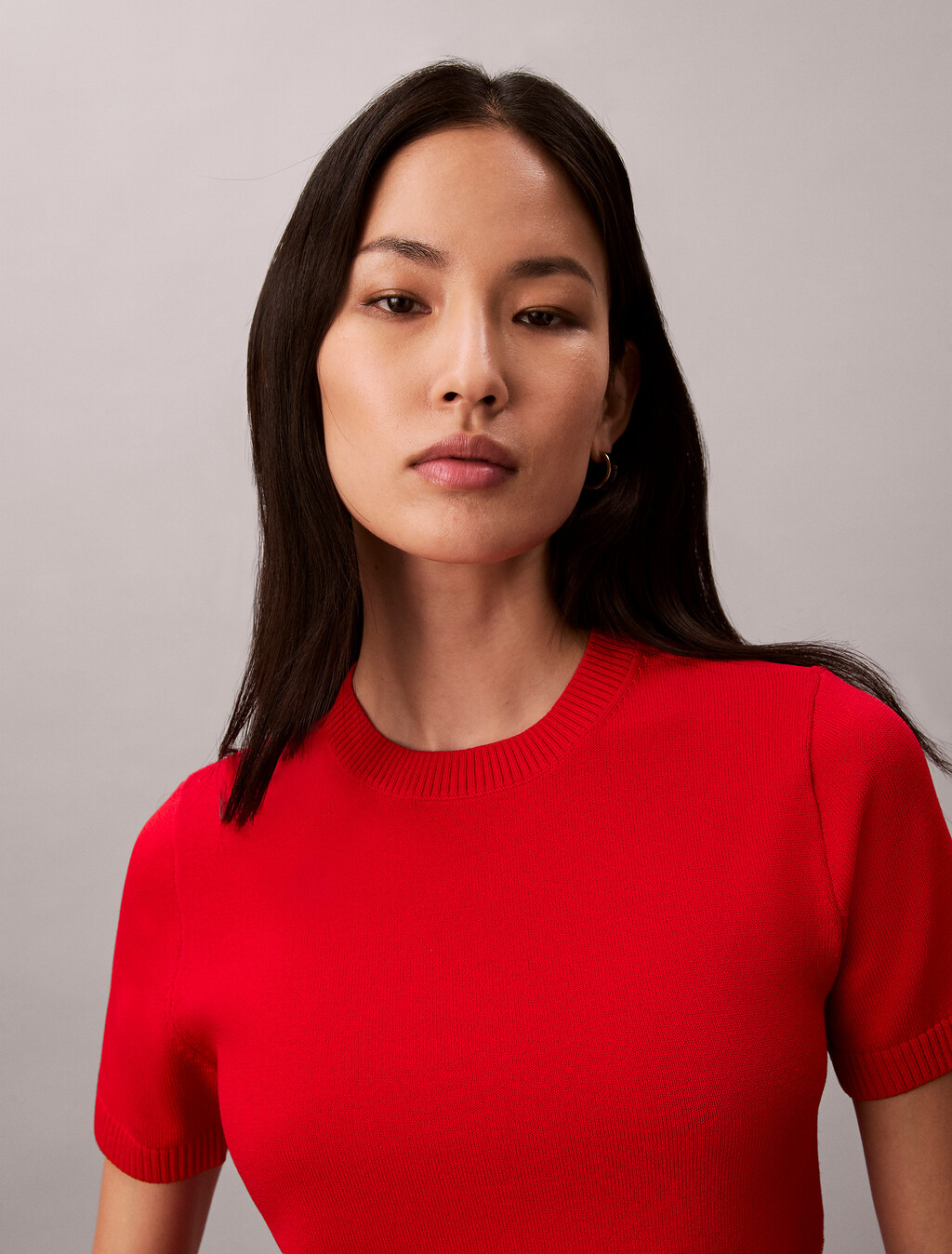 Lunar New Year Knit Top, Pantone Red, hi-res