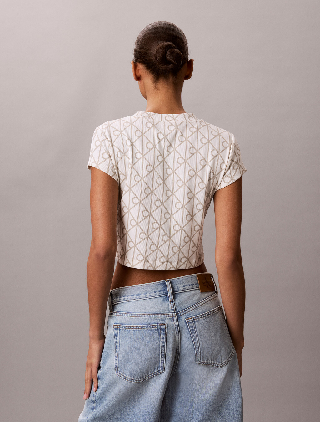 Monogram Baby Fit Tee, Tofu AOP, hi-res