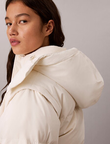 2-in-1 Convertible Down Puffer Jacket, Tofu, hi-res