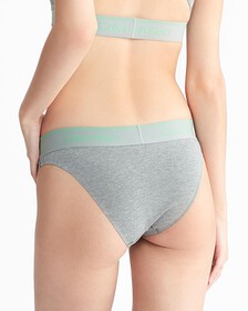 Athletic Cotton Tanga, Medium Grey Heather, hi-res