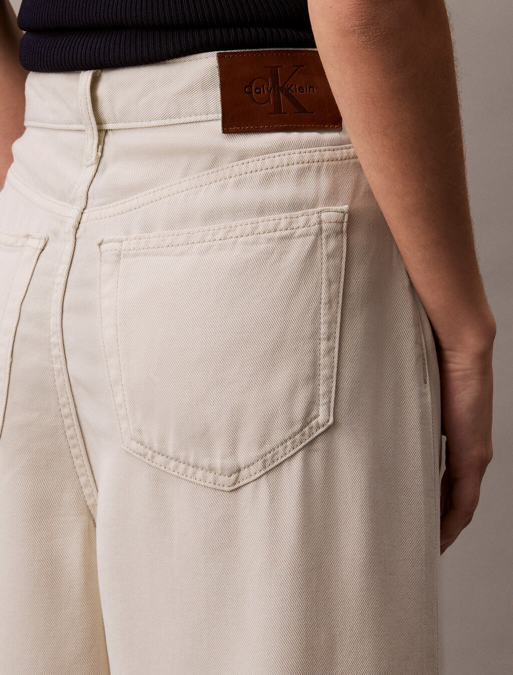 Relaxed Denim Bermuda Shorts, Silver Birch, hi-res