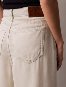 Relaxed Denim Bermuda Shorts, Silver Birch, hi-res