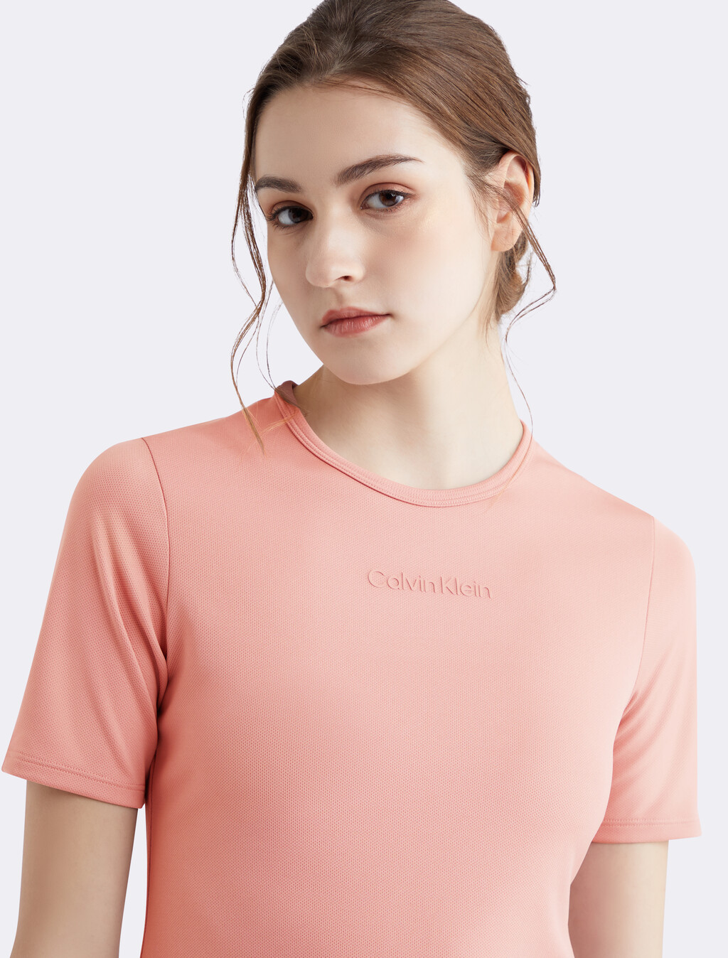 Essentials Sport Semi-Fitted Tee, ASH ROSE, hi-res