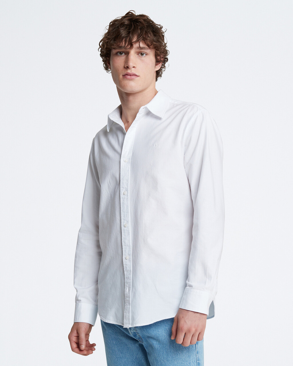 Oxford Classic Shirt, Brilliant White, hi-res