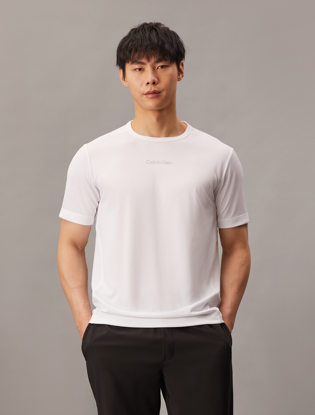 Essentials Logo Tee, Classic White, hi-res