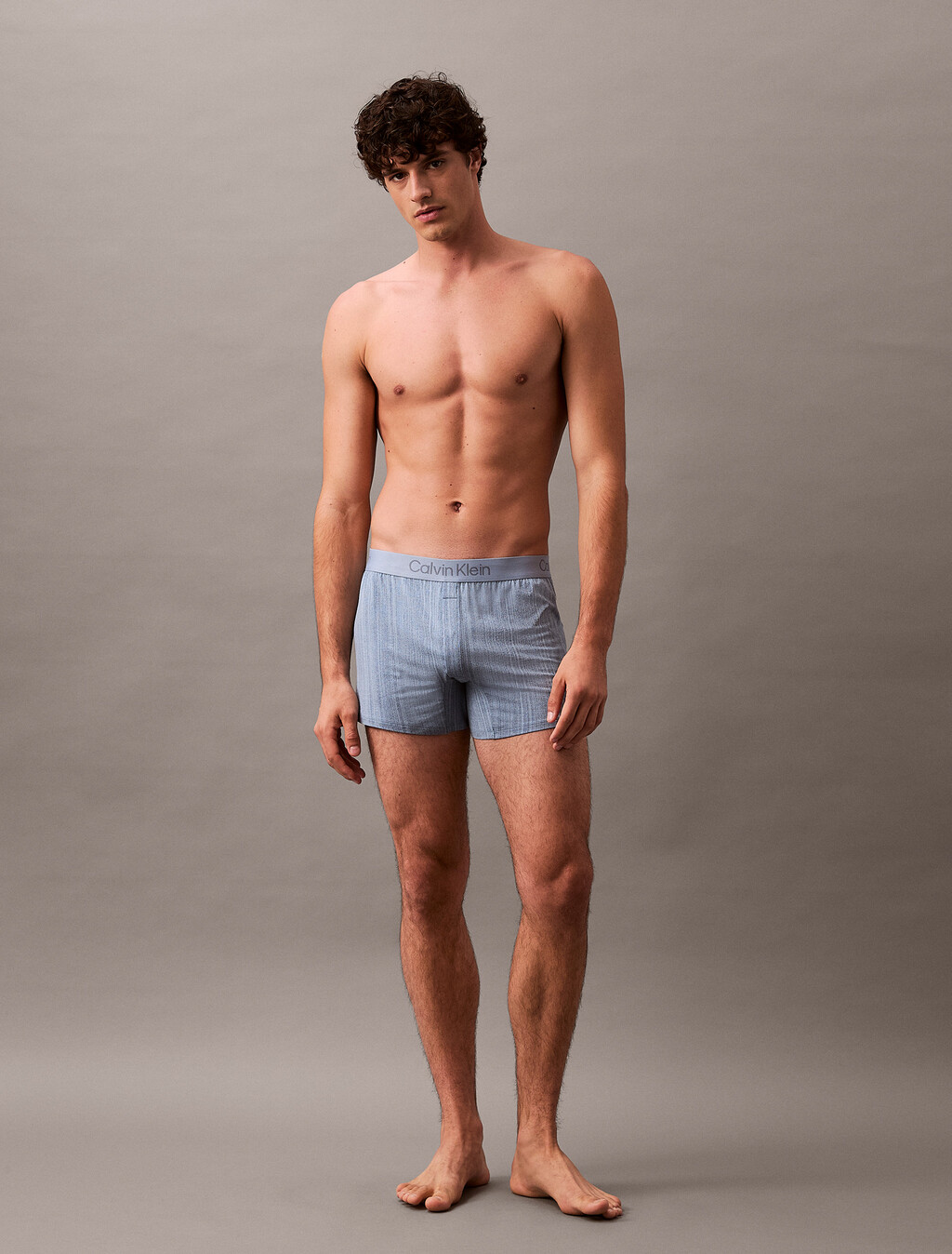 Ultra Soft Modal Slim Boxer, TEXTURED STRIPE_FADED DENIM, hi-res