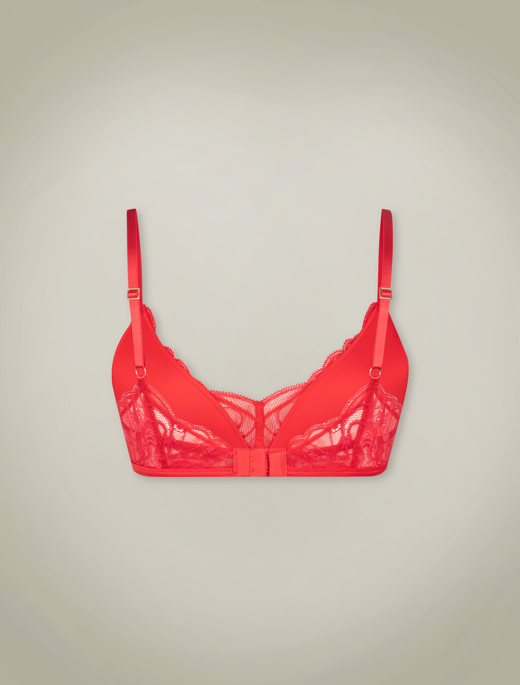 Year of the Dragon Lace Triangle Bra, ROUGE, hi-res