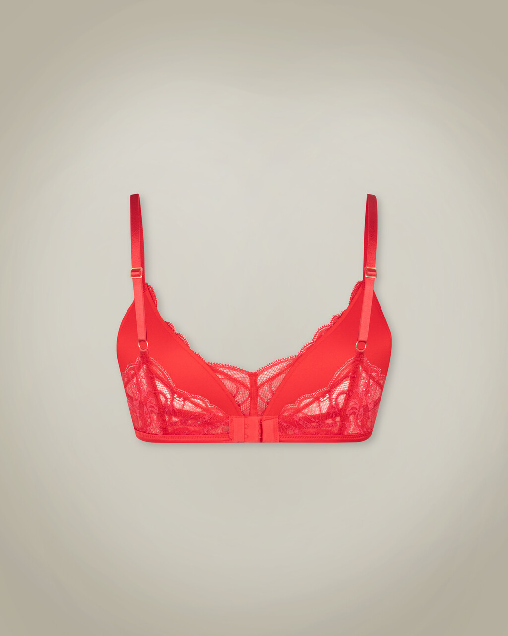 Year of the Dragon Lace Triangle Bra, ROUGE, hi-res
