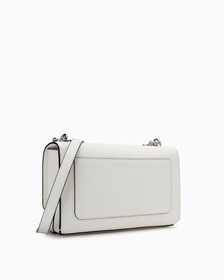 CKJ Minimal Monogram Chain Crossbody, BRIGHT WHITE, hi-res