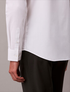 Slim Stretch Poplin Shirt, Brilliant White, hi-res