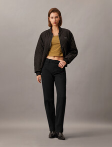 High Rise Straight Trousers, Ck Black, hi-res