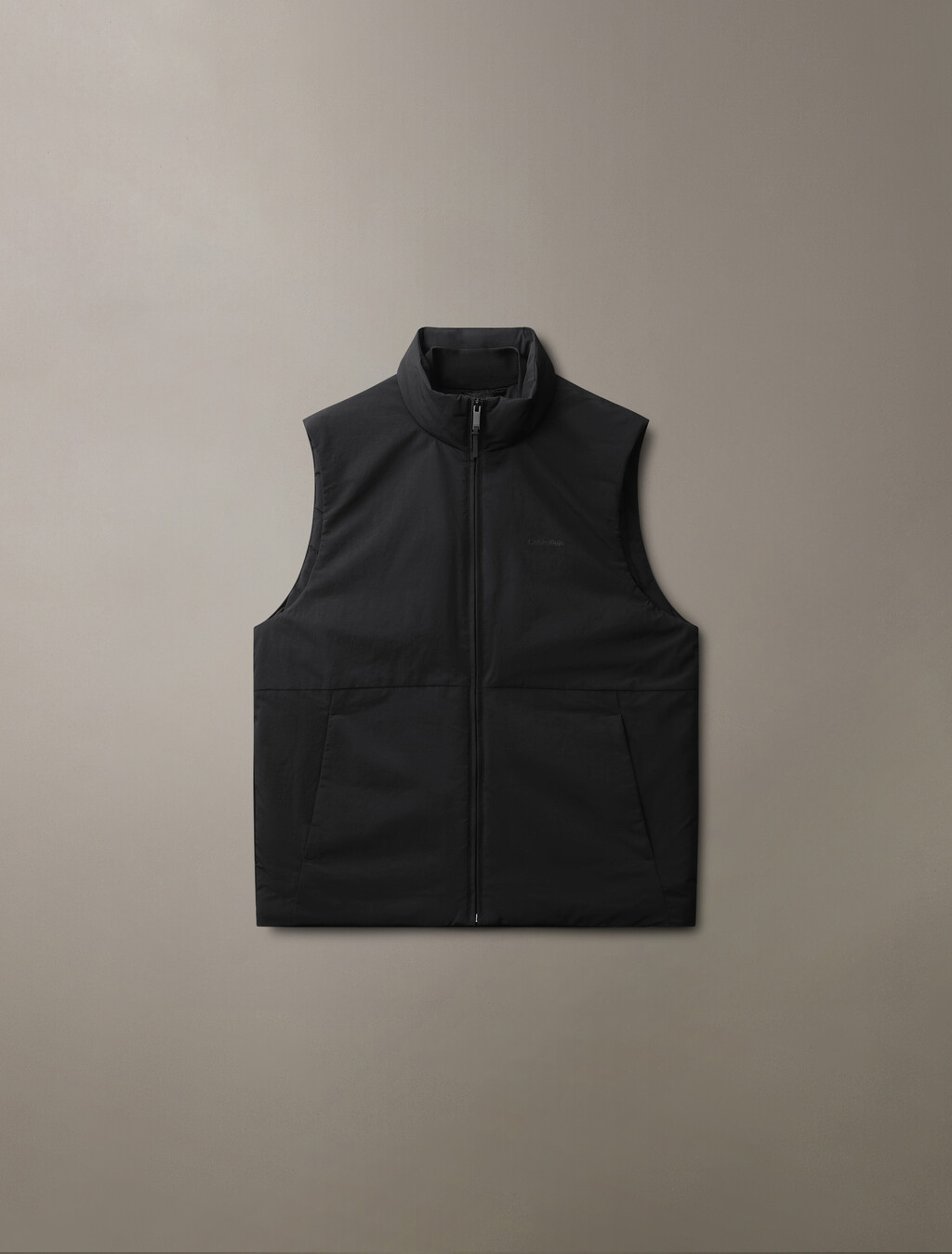 Recycled Nylon Down Vest, Black Beauty, hi-res