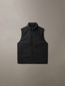 Recycled Nylon Down Vest, Black Beauty, hi-res