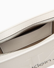 SCULPTED MONOGRAM SHOULDER POUCH, ANCIENT WHITE, hi-res