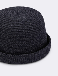 Monogram Cotton Classic Bucket Hat, BLACK BEAUTY, hi-res