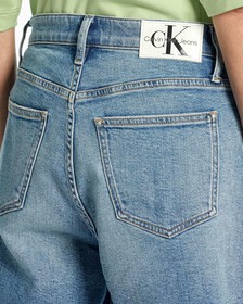 BERMUDA MOM SHORTS, Denim Medium, hi-res