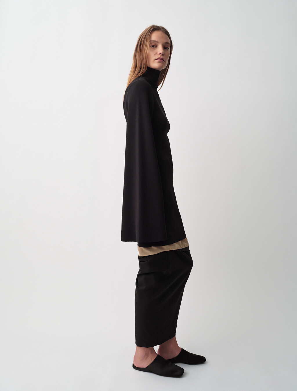Annie Turtleneck Sweater, Black, hi-res