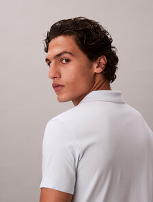 Stretch Cotton Slim Polo, Plein Air, hi-res