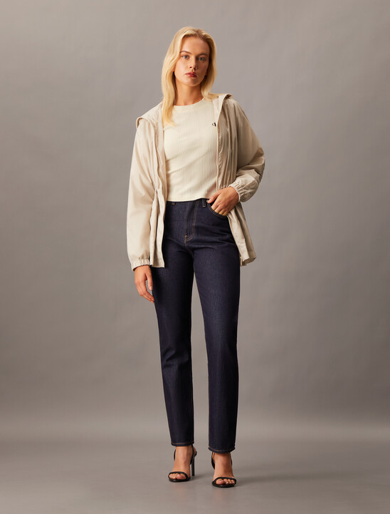 Waisted Zip Up Jacket