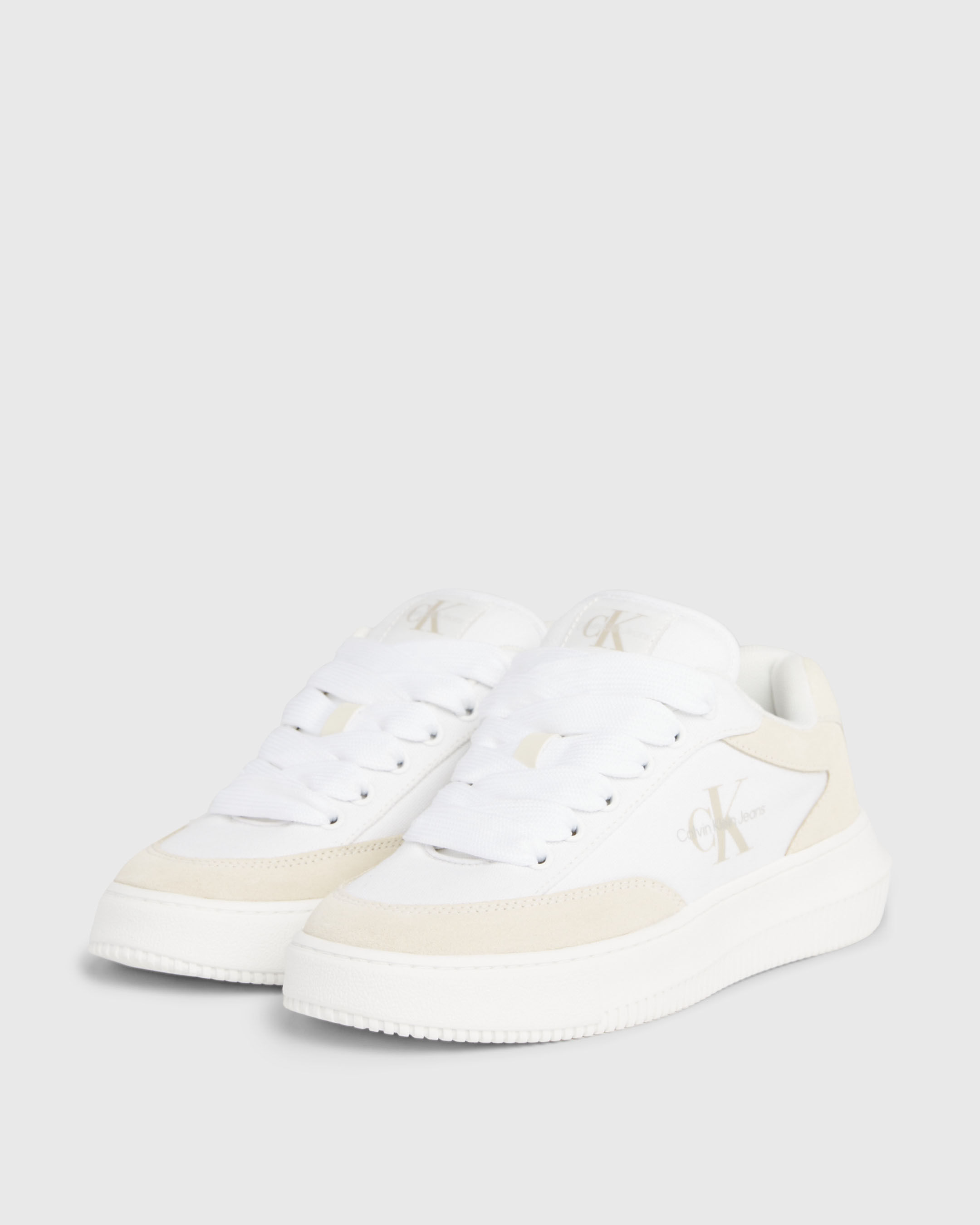 Calvin klein canvas trainers shop